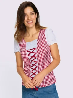 T-shirt traditionnel manches bouffantes discrètes