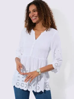 Tunique en dentelle pure viscose