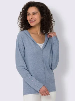Veste à capuche en tricot capuche tendance