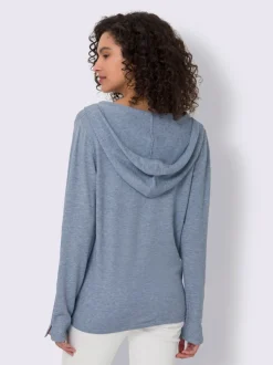 Veste à capuche en tricot capuche tendance