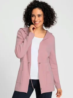 Veste à capuche en tricot 50% viscose (ecovero)