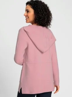 Veste à capuche en tricot 50% viscose (ecovero)
