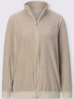 Veste chandail en velours ras