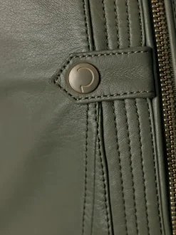 Veste en cuir pur cuir d'agneau nappa