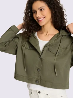 Veste en jean aspect jean tendance et décontracté