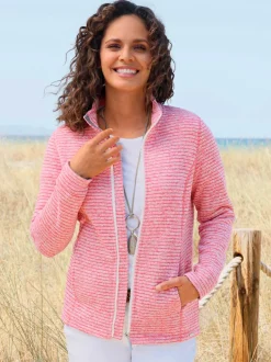 Veste en polaire polaire tricotée à l'intérieur légèrement gratté