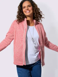 Veste en polaire polaire tricotée à l'intérieur légèrement gratté