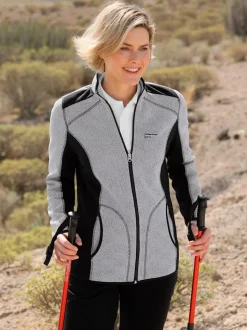 Veste en polaire tricot jacquard de qualité