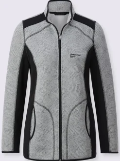 Veste en polaire tricot jacquard de qualité