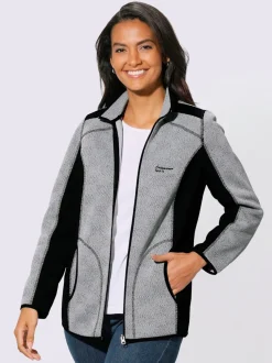 Veste en polaire tricot jacquard de qualité