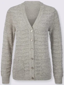Veste en tricot ajouré