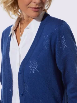 Veste en tricot ajouré ajouré