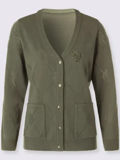 Veste en tricot ajouré ajouré