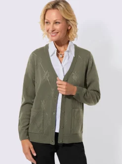 Veste en tricot ajouré ajouré