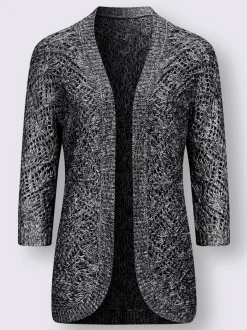 Veste en tricot ajouré motif ajouré léger