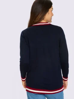 Veste en tricot allure marine
