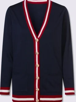Veste en tricot allure marine