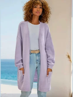 Veste en tricot cardigan ample et décontracté en tricot
