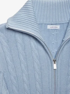 Veste en tricot col à revers tendance