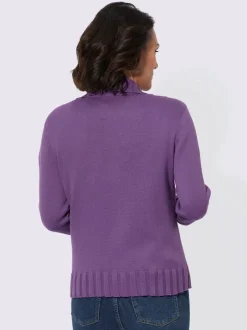 Veste en tricot coton à fermeture éclair et manches longues