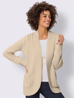 Veste en tricot coupe ouverte affinante