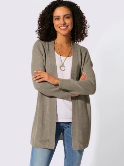 Veste en tricot coupe ouverte affinante