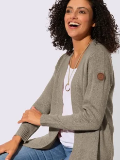 Veste en tricot coupe ouverte affinante