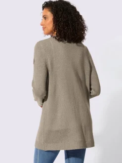 Veste en tricot coupe ouverte affinante