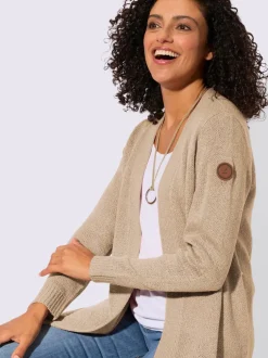 Veste en tricot coupe ouverte affinante