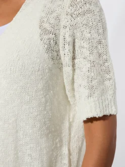 Veste en tricot coupe ouverte affinante