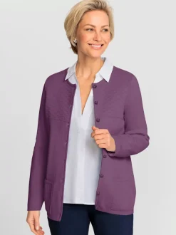 Veste en tricot fin 50% laine vierge