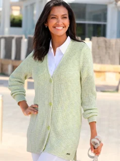 Veste en tricot forme longue confortable