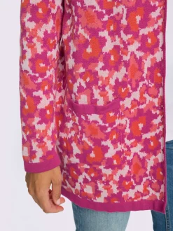 Veste en tricot jacquard motif jacquard original