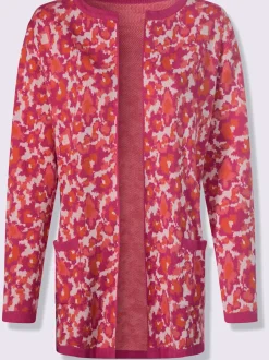 Veste en tricot jacquard motif jacquard original