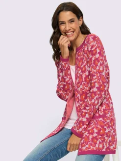 Veste en tricot jacquard motif jacquard original