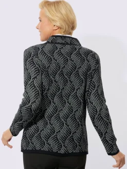 Veste en tricot 30% laine vierge (mérinos)