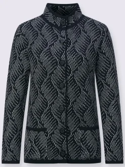 Veste en tricot 30% laine vierge (mérinos)