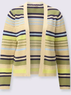 Veste en tricot mélange de motifs tendance