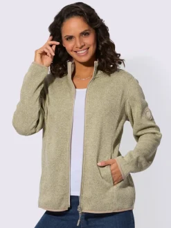Veste en tricot polaire en polyester recyclé