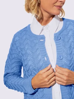 Veste en tricot superbe motif ajouré
