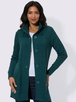Veste en tricot superbe motif torsadé