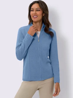 Veste en tricot superbe motif tricoté