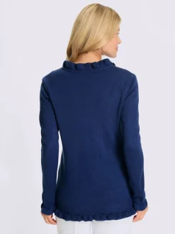 Veste en tricot superbes volants