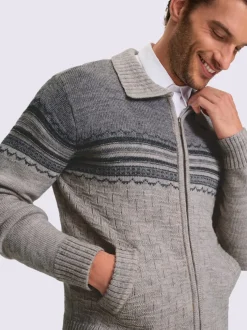 Veste en tricot tissu structuré de qualité