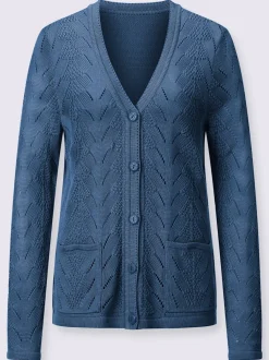 Veste en tricot tricot ajouré