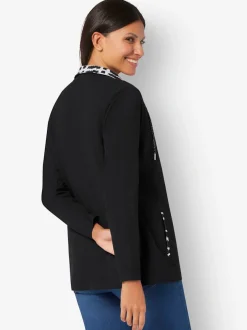 Veste légère col avec coulisse et lien à nouer