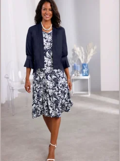 Veste légère à manches longues et coupe droite