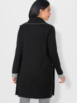 Veste légère ouverte colori contrasté