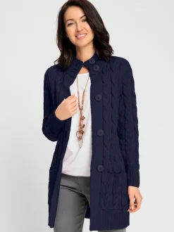 Veste longue en tricot 50% coton