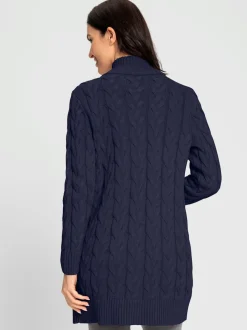 Veste longue en tricot 50% coton